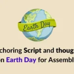 Anchoring Script Earth Day