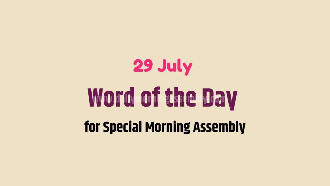 Word Of The Day For International Tiger Day Special Morning Assembly Word Of The Day For International Tiger Day Special Morning Assembly