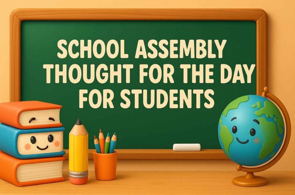 School Assembly Thought For The Day 